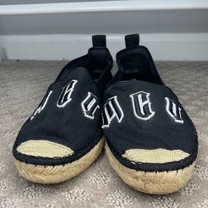 Alexander McQueen canvas logo espadrilles